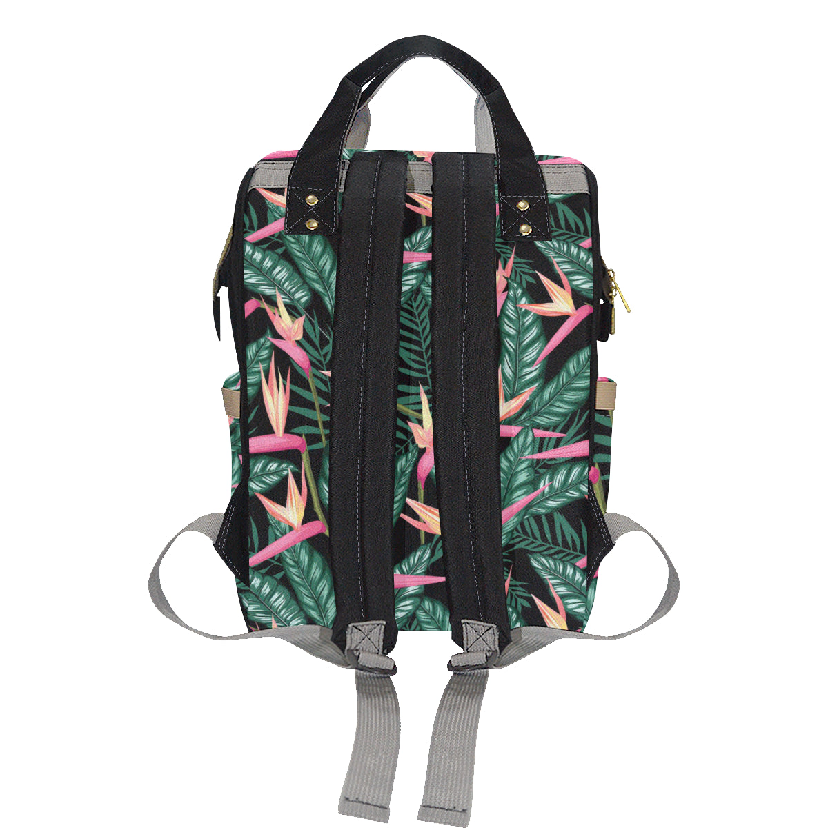 Bird Of Paradise Pattern Print Design BOP03 Diaper Bag Backpack