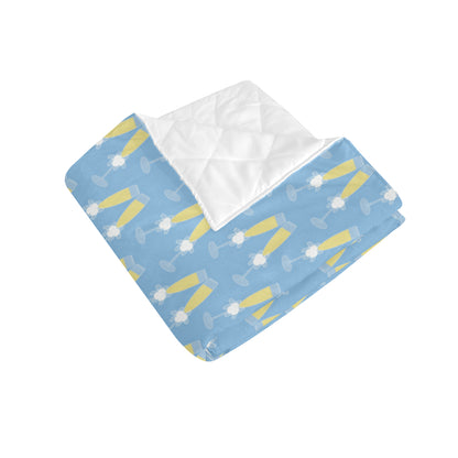 Champagne Pattern Print Design 06 Premium Quilt