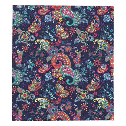 Paisley Boho Pattern Print Design A06 Premium Quilt