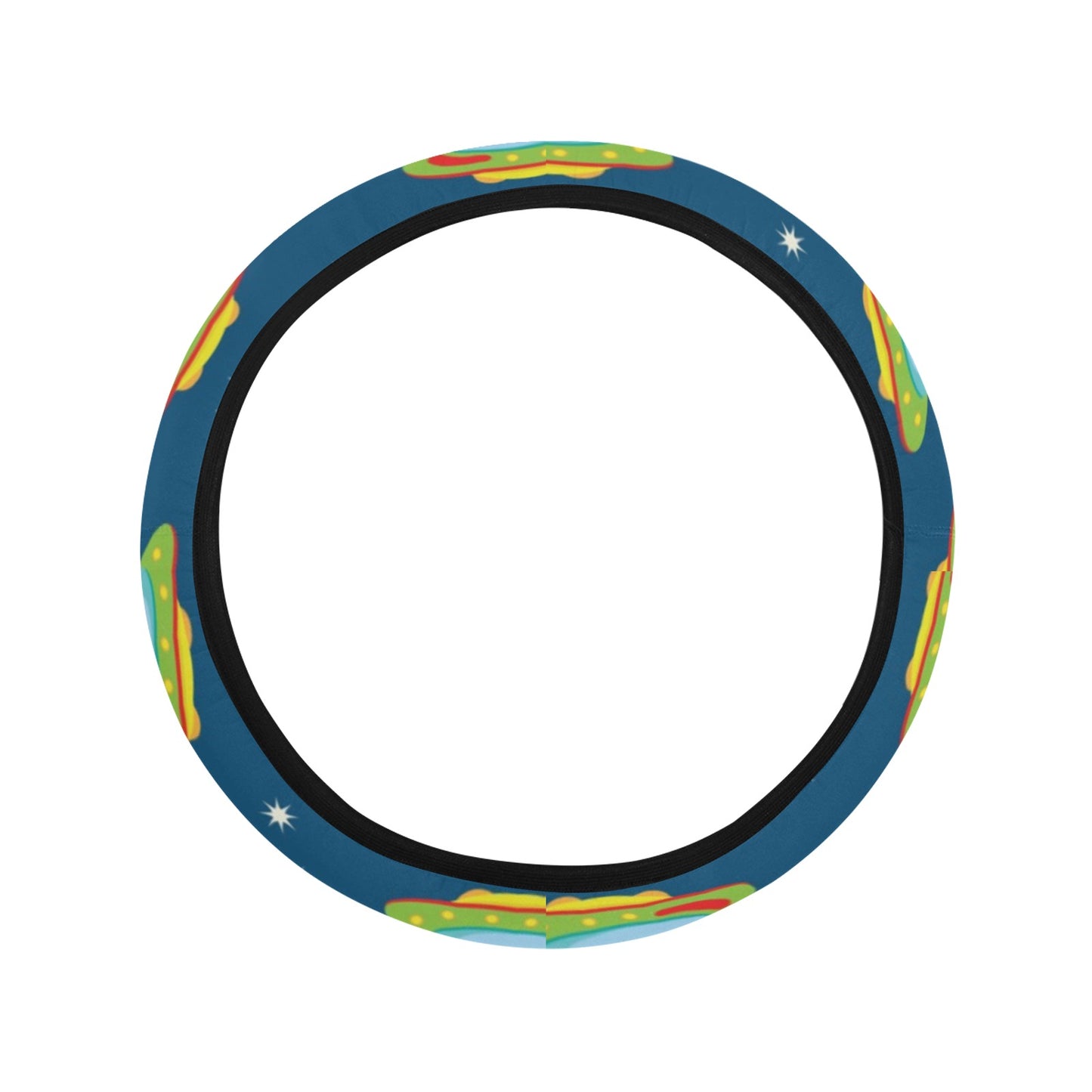 UFO Print Design LKS305 Steering Wheel Cover with Elastic Edge
