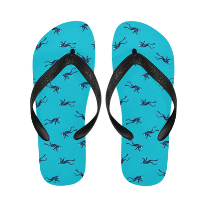 Scuba Driver Print Design LKS304 Flip Flops