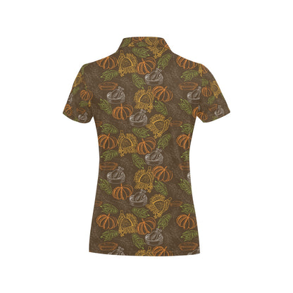 Thanksgiving Print Design LKS301 Women's Polo Shirt