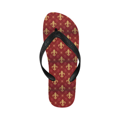 Fleur De Lis Print Design LKS401 Flip Flops