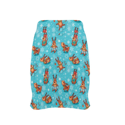 Reindeer Print Design LKS402 17" Golf & Pickleball Skort with Pockets