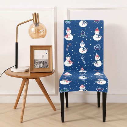 Snowman Print Design LKS306 Dining Chair Slipcover