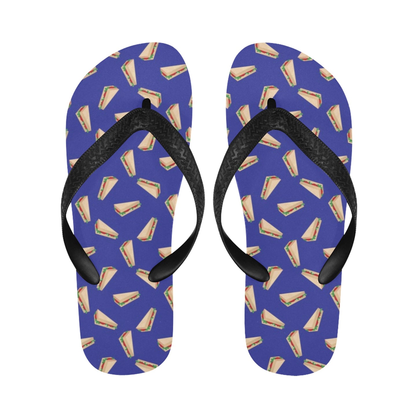 Sandwich Print Design LKS303 Flip Flops