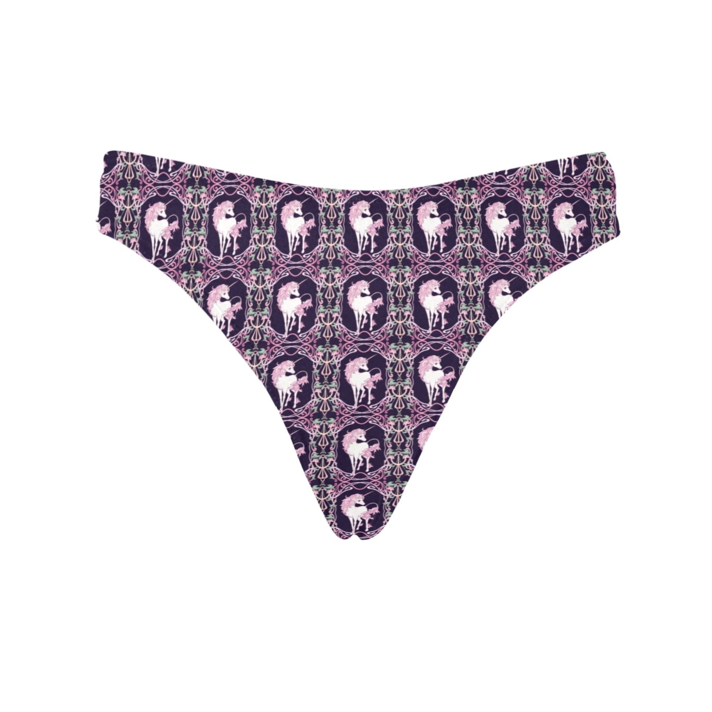 Unicorn Fantastic Flower Women's Thongs