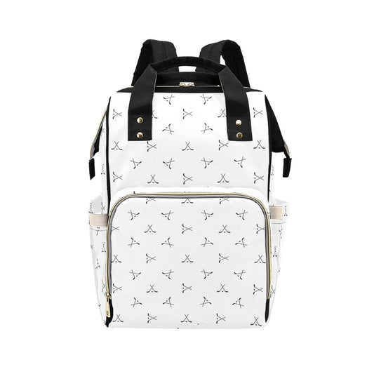 Hockey Print Design LKS304 Diaper Bag Backpack