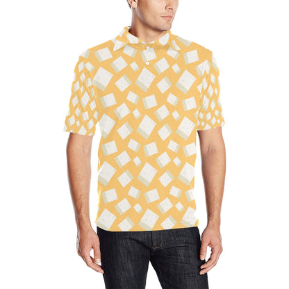 Tofu Print Design LKS302 Men Polo Shirt