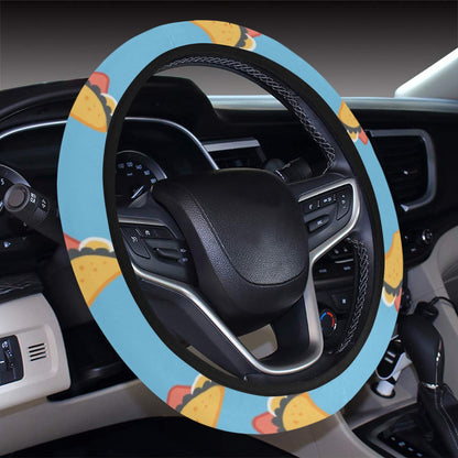 Taco Print Design LKS301 Steering Wheel Cover with Elastic Edge