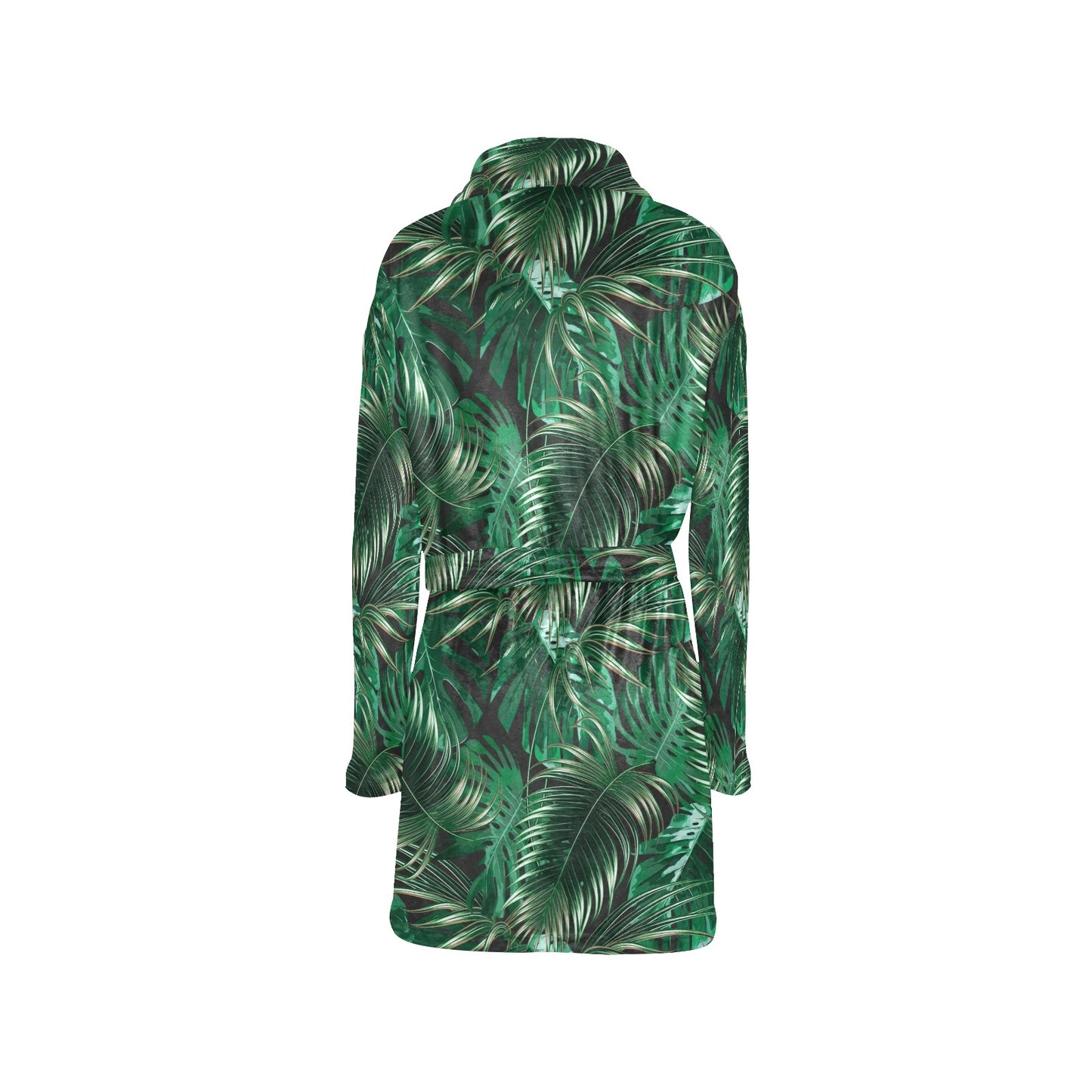 Tropical Flower Pattern Print Design TF012 Women's Fleece Robe