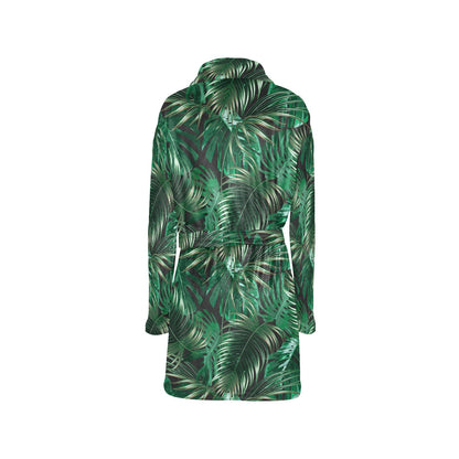 Tropical Flower Pattern Print Design TF012 Women's Fleece Robe