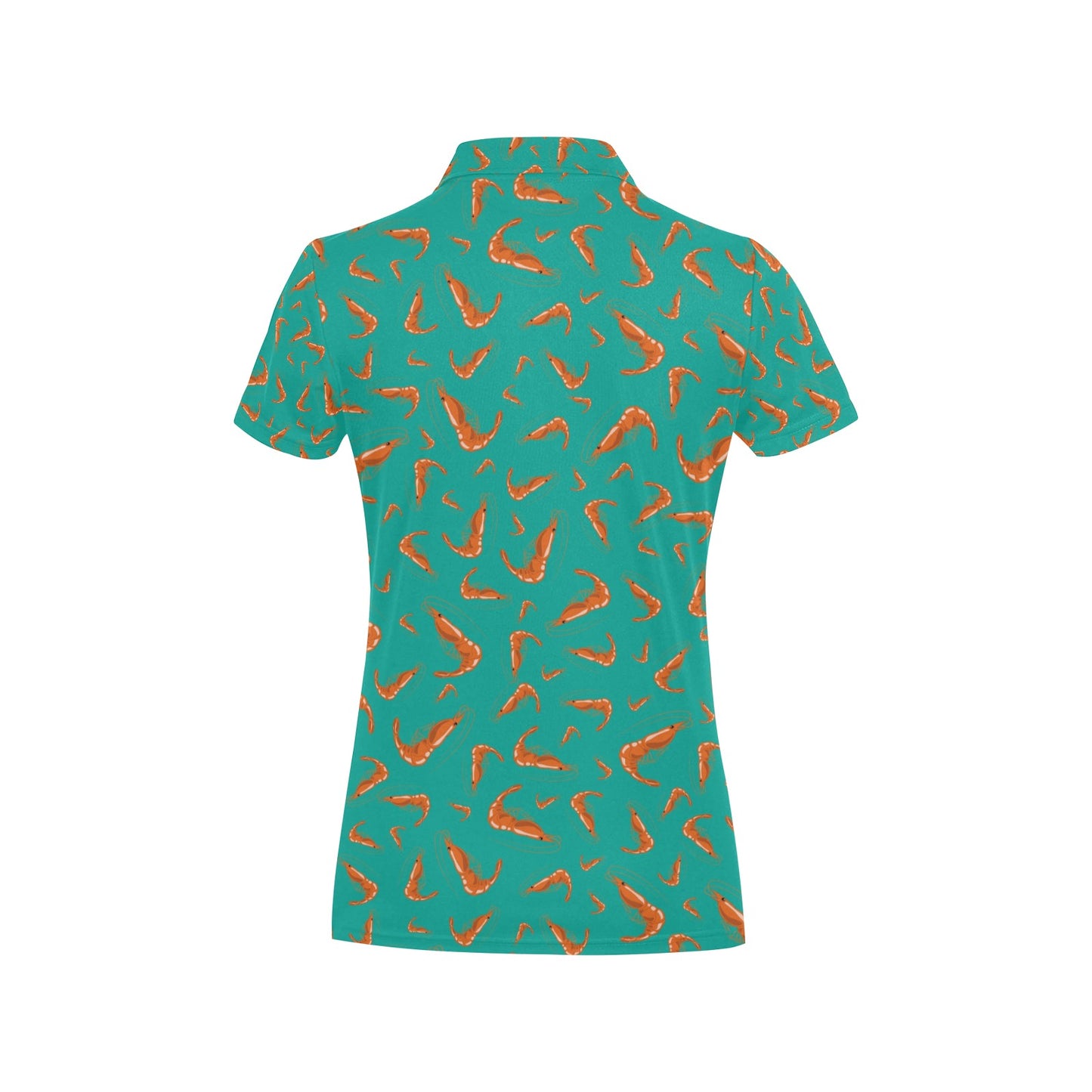 Shrimp Print Design LKS301 Women's Polo Shirt
