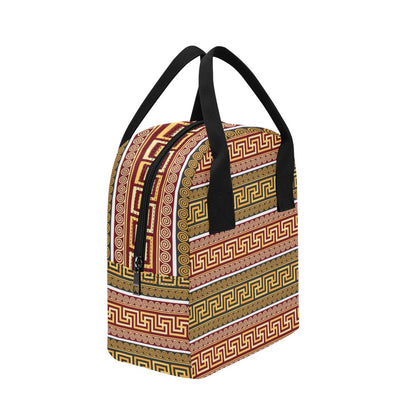 Ancient Greek Pattern Print Design LKS302 Insulated Lunch Bag