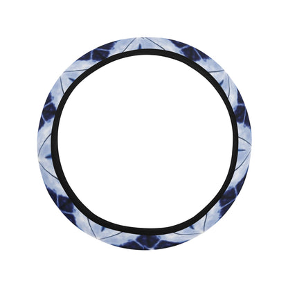 Tie Dye Print Design LKS308 Steering Wheel Cover with Elastic Edge