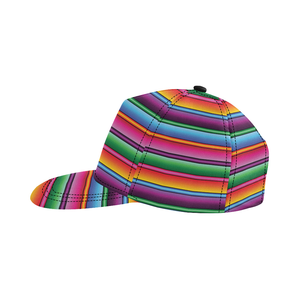 Mexican Blanket Colorful Print Pattern Snapback Cap