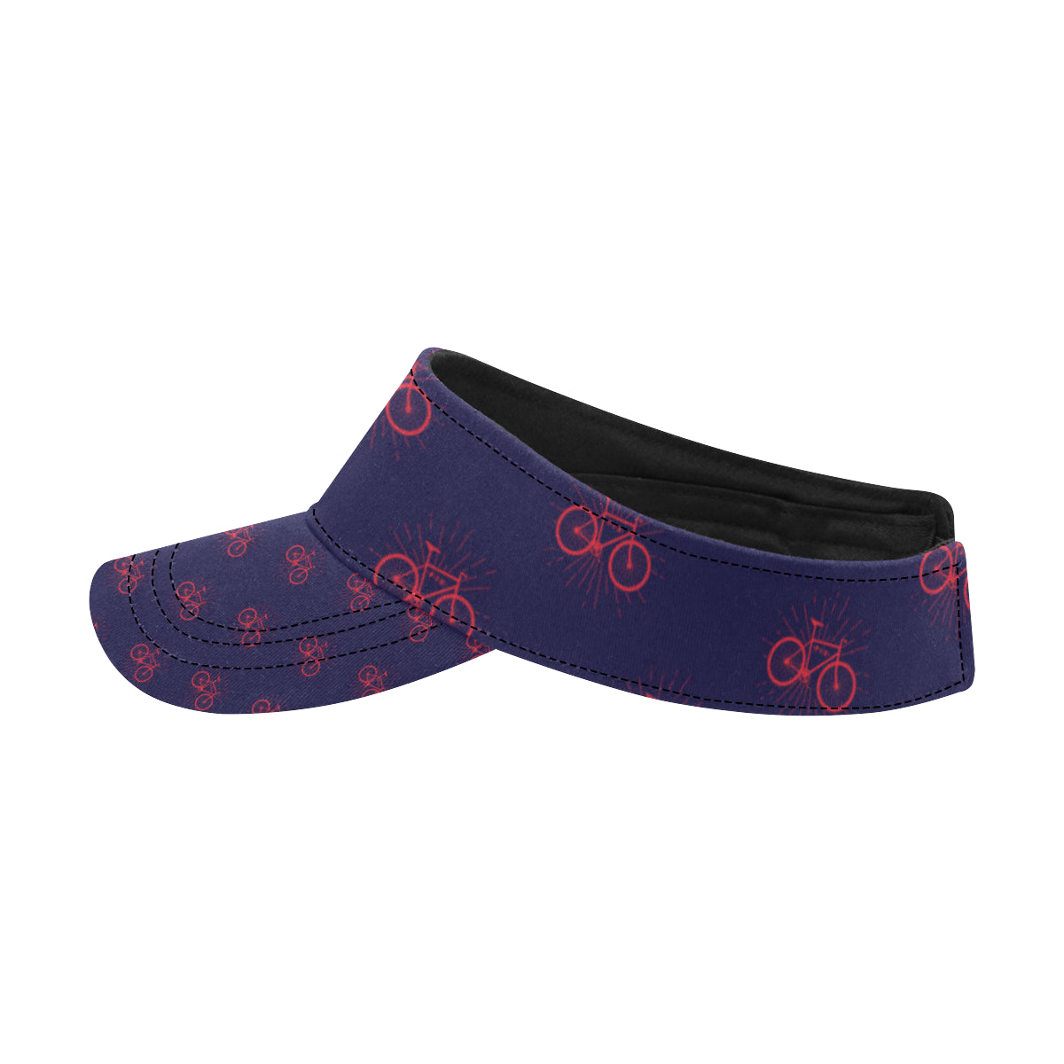 Bicycle Pattern Print Design 01 Unisex Sun Visor