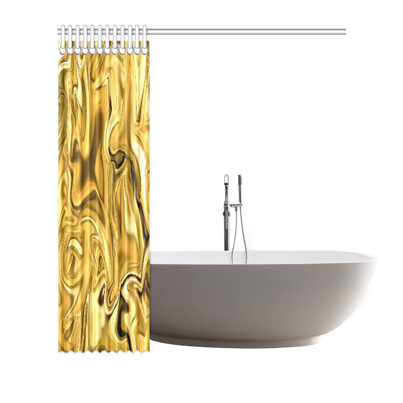 Liquid Pattern Print Design 03 Shower Curtain