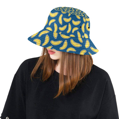 Banana Pattern Print Design BA03 Unisex Bucket Hat