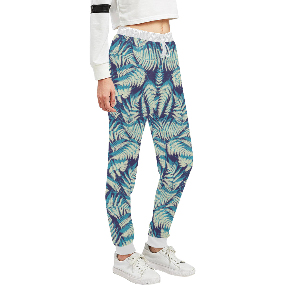 Fern Leave Summer Print Pattern Unisex Sweatpants