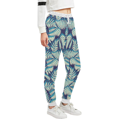 Fern Leave Summer Print Pattern Unisex Sweatpants