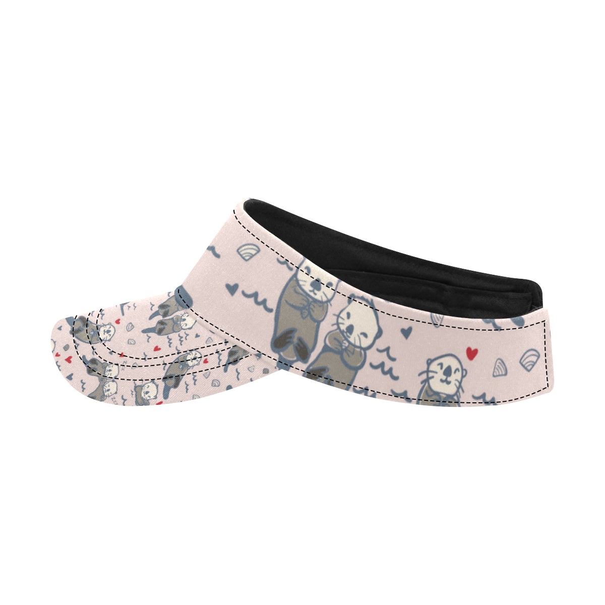 Sea Otter Pattern Print Design 02 Unisex Sun Visor