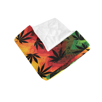 Rasta Pattern Print Design A02 Premium Quilt