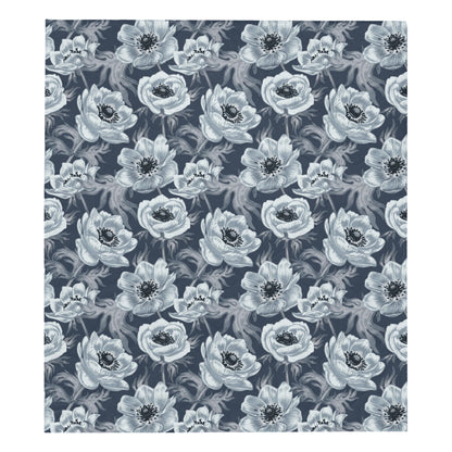 Anemone Pattern Print Design AM09 Premium Quilt