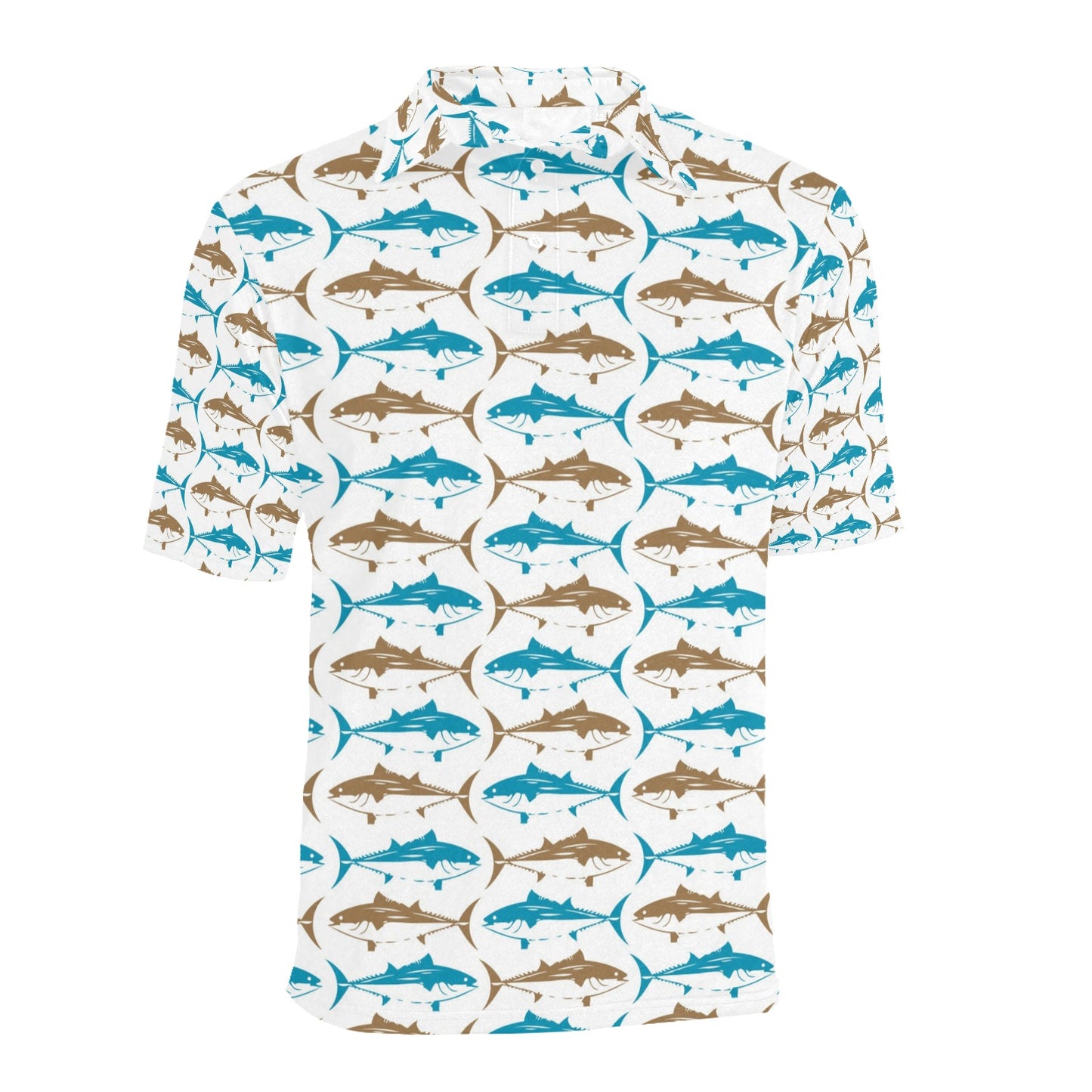 Tuna Fish Print Design LKS301 Men Polo Shirt