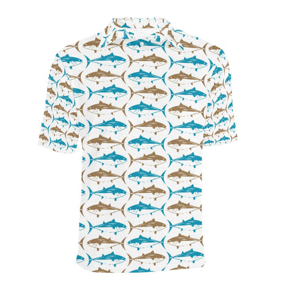 Tuna Fish Print Design LKS301 Men Polo Shirt