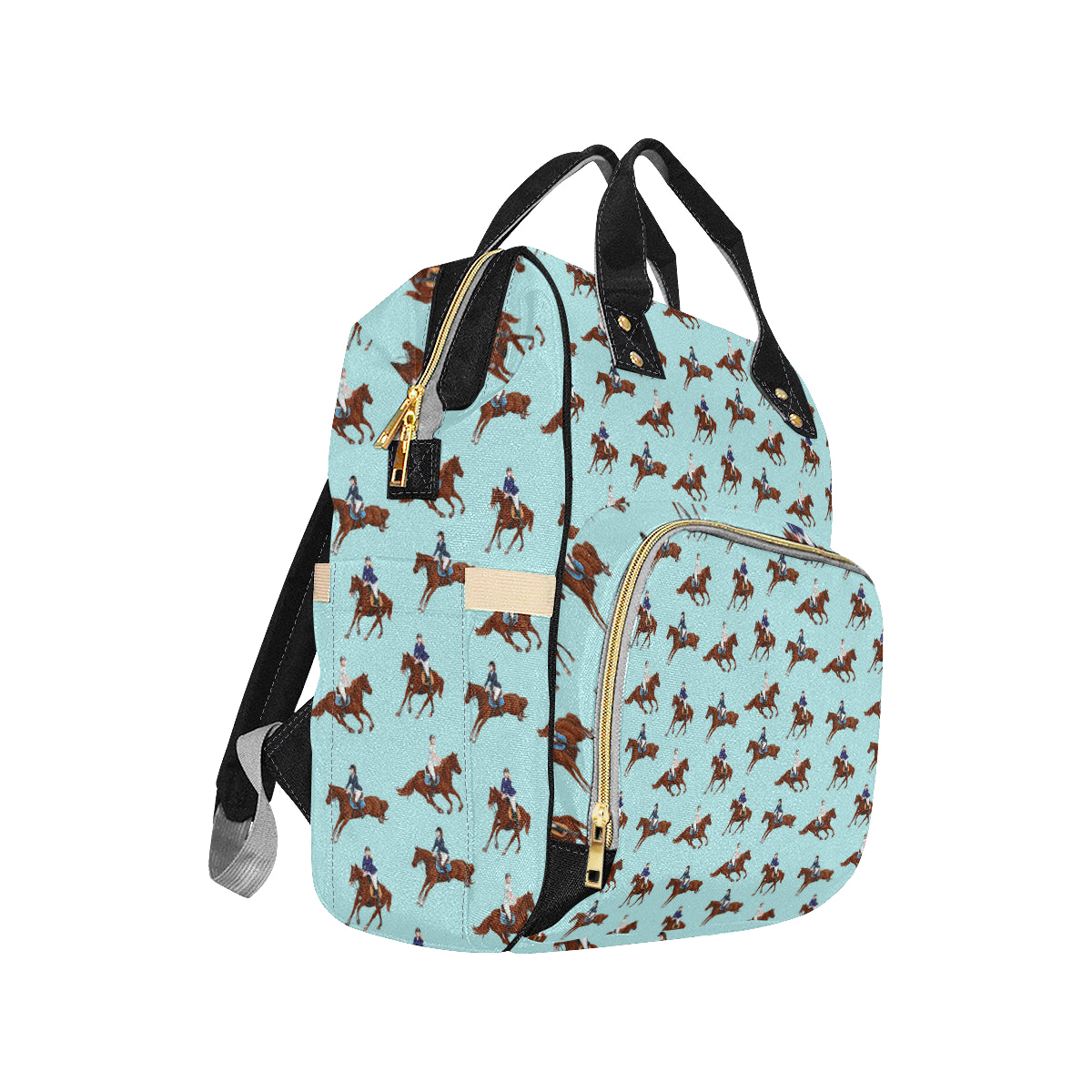 Equestrian Horse Riding Diaper Bag Backpack