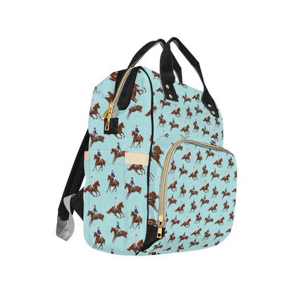 Equestrian Horse Riding Diaper Bag Backpack