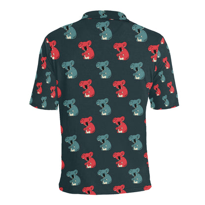 Koala Pattern Print Design 02 Men Polo Shirt