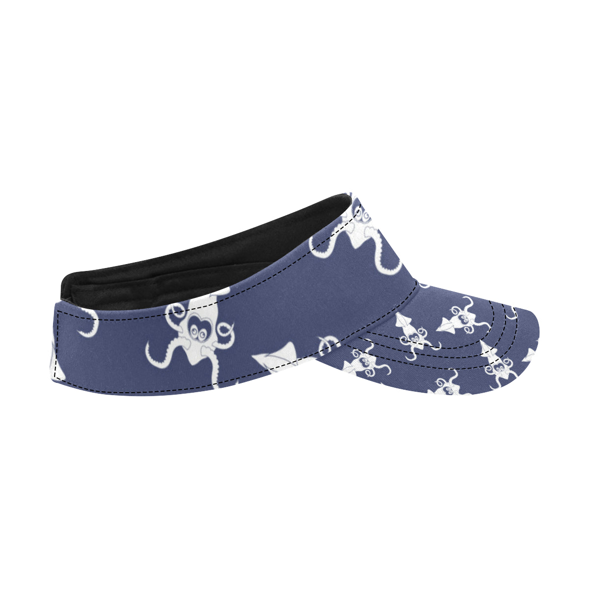 Giant Squid Pattern Print Design 02 Unisex Sun Visor