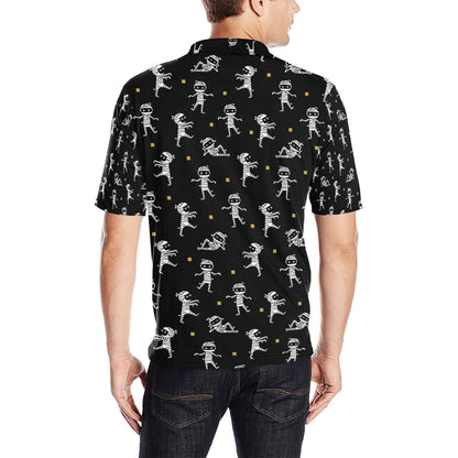 Mummy Cute Print Design LKS301 Men Polo Shirt