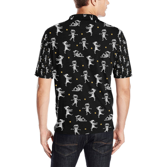 Mummy Cute Print Design LKS301 Men Polo Shirt