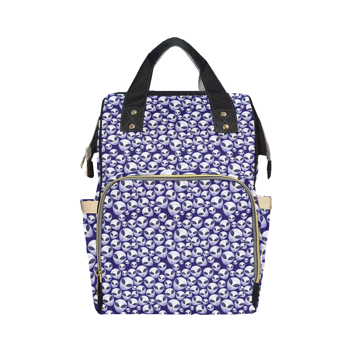 Alien Head Extraterrestrial Diaper Bag Backpack