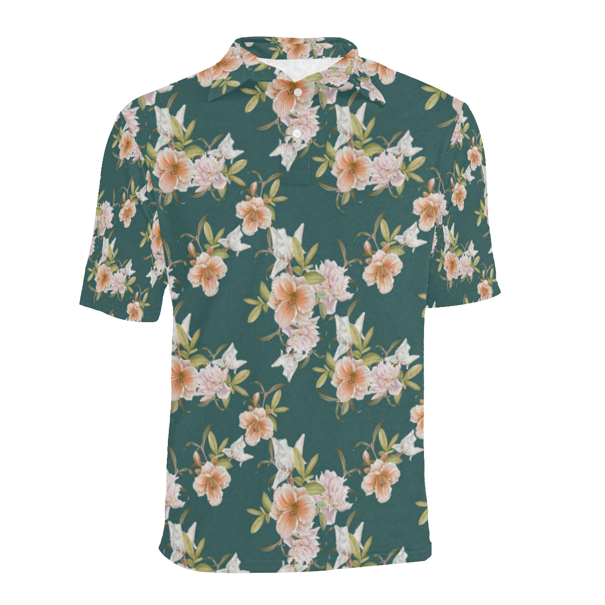 Iris Pattern Print Design IR01 Men Polo Shirt