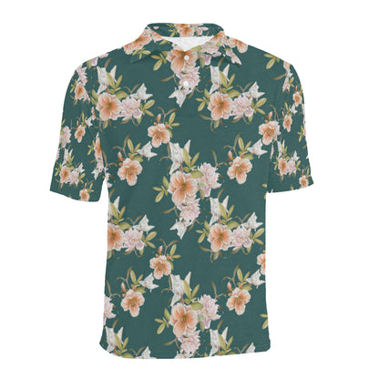 Iris Pattern Print Design IR01 Men Polo Shirt