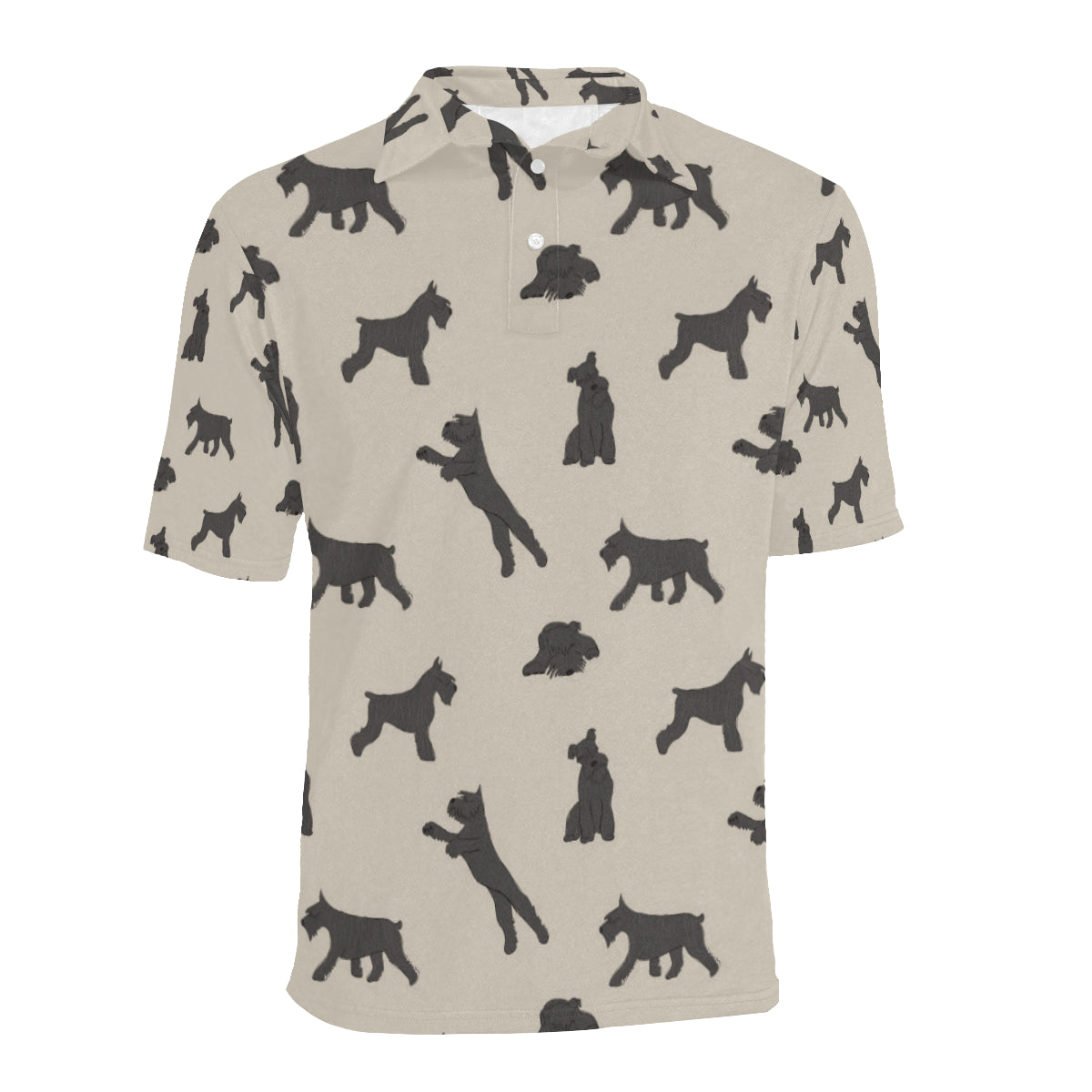 Schnauzers Pattern Print Design A06 Men Polo Shirt