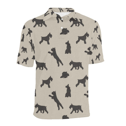 Schnauzers Pattern Print Design A06 Men Polo Shirt