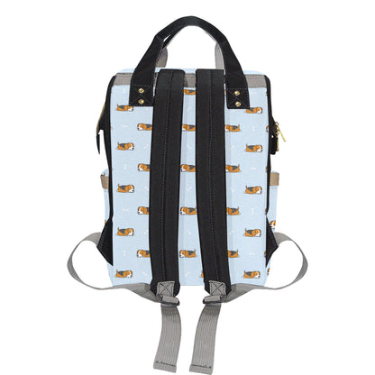 Beagle Pattern Print Design 06 Diaper Bag Backpack