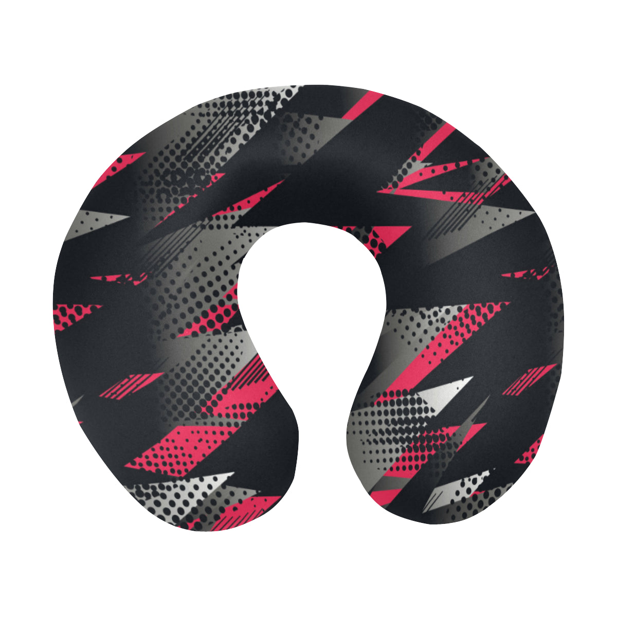 Racing Style Pattern Print Design A04 U-Shaped Travel Neck Pillow