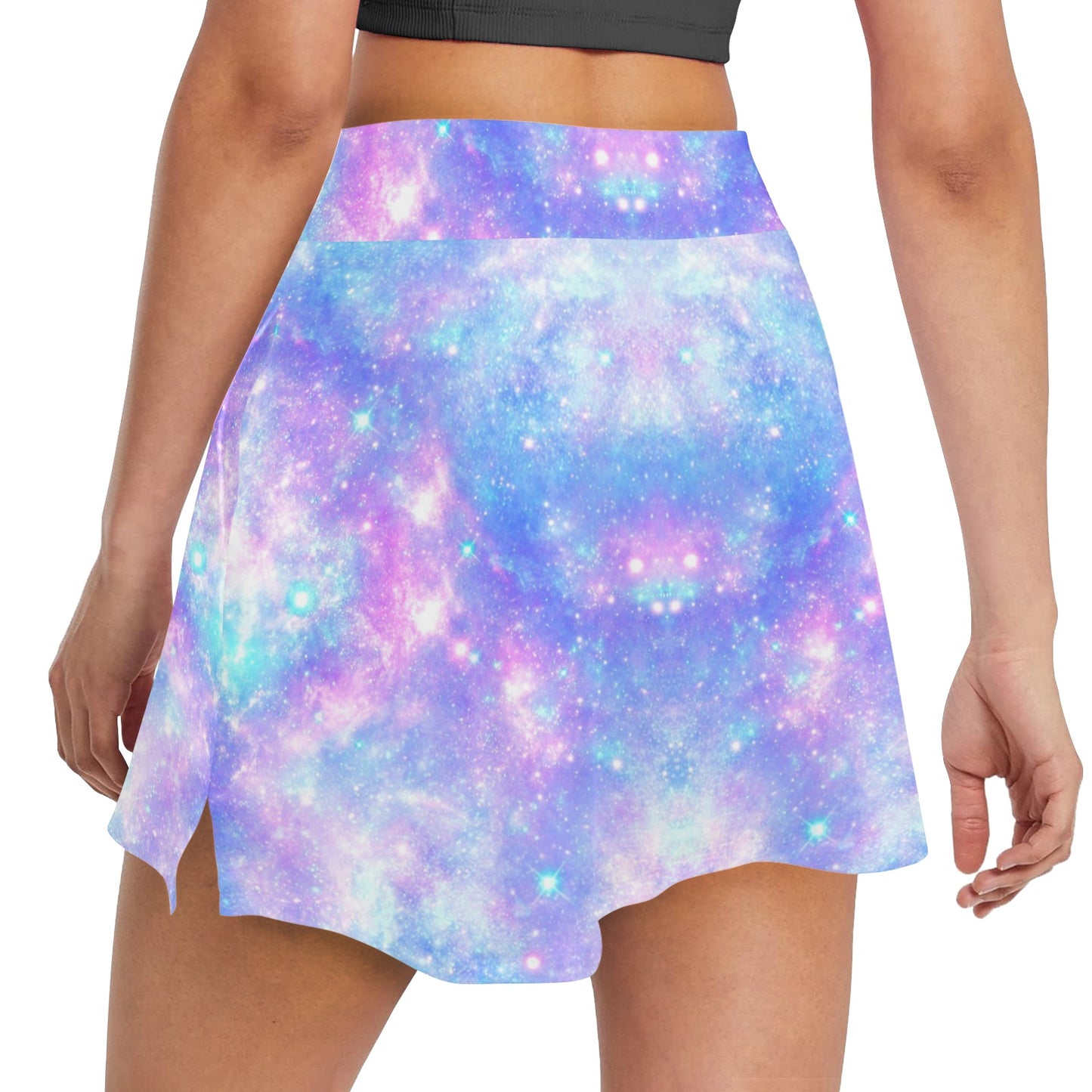 Galaxy Stardust Pastel Color Print 17" Golf & Pickleball Skort with Pockets