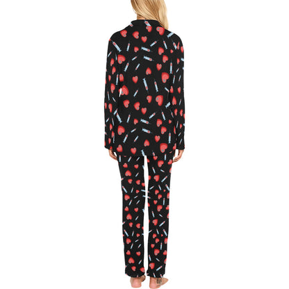 Phlebotomist Medical Concept Women's Long Pajama Set