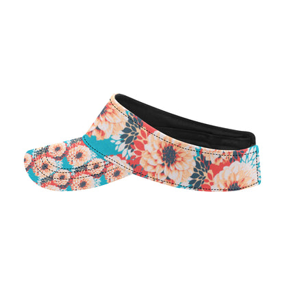 Dahlia Pattern Print Design DH05 Unisex Sun Visor