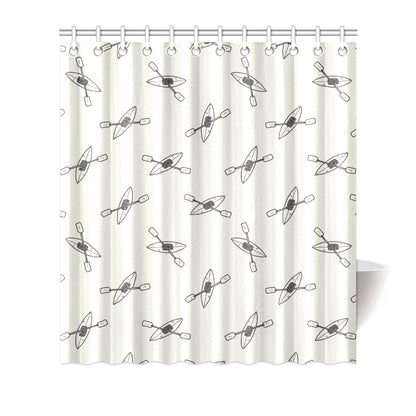 Kayak Pattern Print Design 01 Shower Curtain