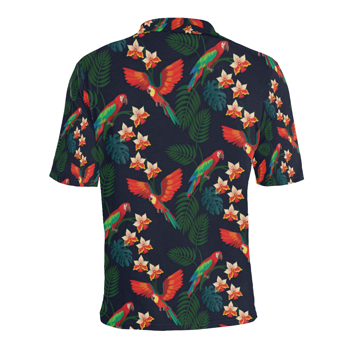 Macaw Pattern Print Design 02 Men Polo Shirt