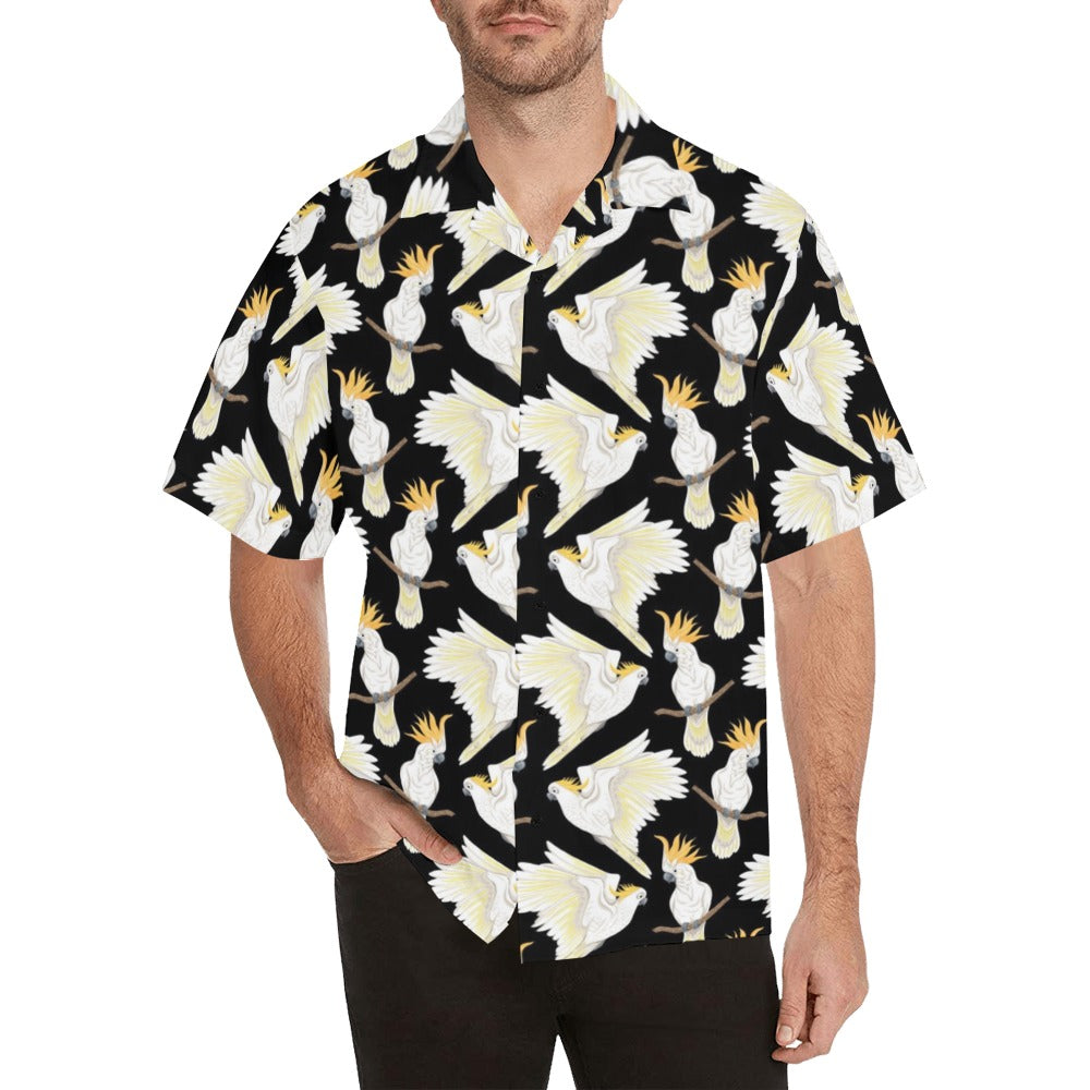 Cockatoo Print Design LKS402 Men's Men's Hawaiian Shirt