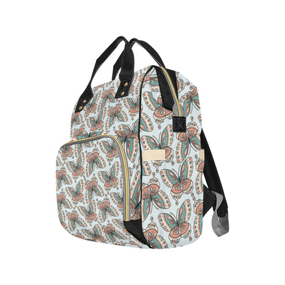 Butterfly Pattern Diaper Bag Backpack